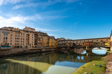 Obraz premium Florence Italy - Ponte Vecchio and Arno River