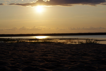 coucher de soleil, Estonie