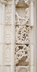 Obraz premium Detail of wall in Carmo Convent, Lisbom Portugal/