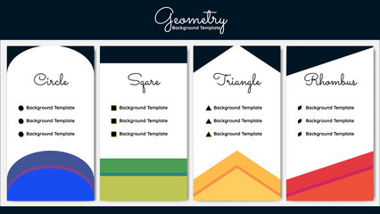Geometry background template 