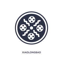 xiaolongbao icon on white background. Simple element illustration from asian concept.