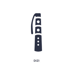 dizi icon on white background. Simple element illustration from asian concept.