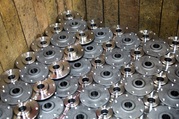 Close up of CNC machine at work