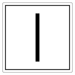 On Power Symbol Sign, Vector Illustration, Isolate On White Background Label. EPS10