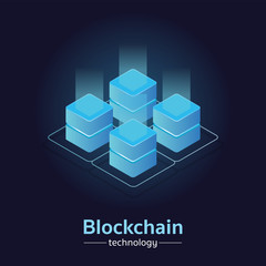 Fototapeta premium wektor technologii blockchain II
