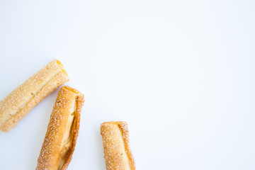 Cookies on the white background