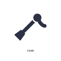 cane icon on white background. Simple element illustration from brazilia concept.