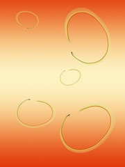 Creative flame wave hand sketch abstract bubble