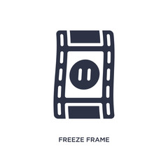 freeze frame icon on white background. Simple element illustration from cinema concept.