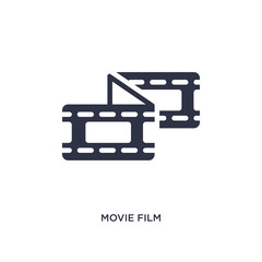movie film icon on white background. Simple element illustration from cinema concept.