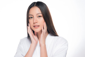 Fototapeta premium Beautiful Young asian Woman with Clean Fresh Skin