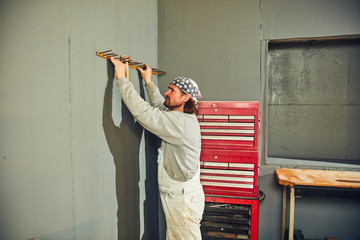 Rebuilding a garage in  a retro vintage style.