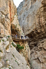 Naklejka premium El Caminito del Rey Andaluzja trekking