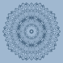 Ornamental Arabic Pattern With Mandala. Vintage Vector For Print Or Web Design. Invitation, Wedding Card, National Design. Pastel color