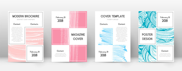 Cover page design template. Business brochure layo