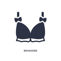 brassiere icon on white background. Simple element illustration from clothes concept.