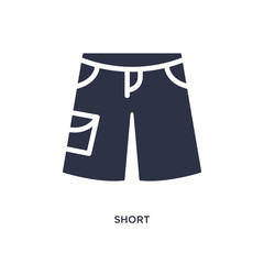 short icon on white background. Simple element illustration from clothes concept.