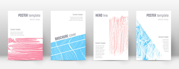 Cover page design template. Geometric brochure lay