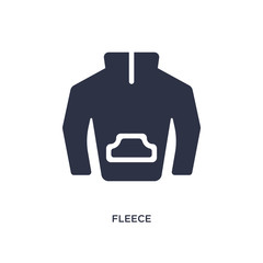 fleece icon on white background. Simple element illustration from clothes concept.