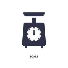 scale icon on white background. Simple element illustration from delivery and logistic concept.