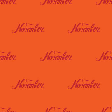 Month lettering pattern