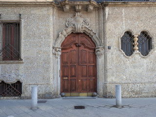 Milan - Italy, a splendid entrance to an ancient palace