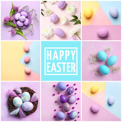 Beautiful greeting card for Easter celebration