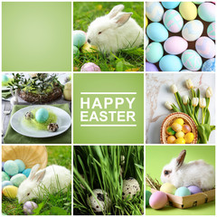 Beautiful greeting card for Easter celebration