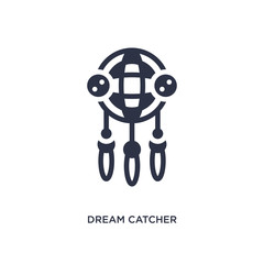 dream catcher icon on white background. Simple element illustration from desert concept.
