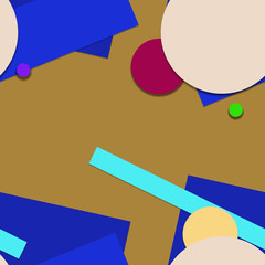 Flat material design - Creative vector trend seamless