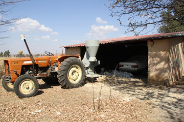 Dry maize land