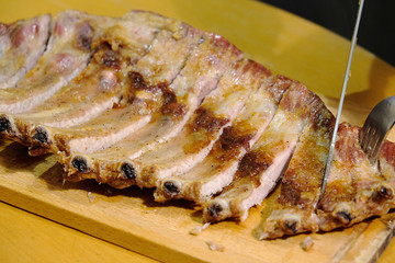 grilled pork ribs