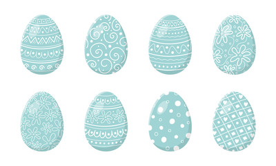 Set with Easter eggs. Vector
