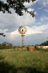 Wind mill on a Northwest farm in South Africa 