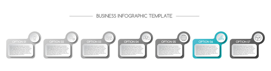 Concept of company timeline - business infograph. Vector