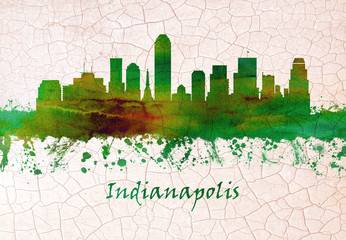 Fototapeta premium Indianapolis Indiana skyline