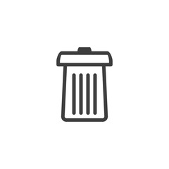 Delete icon. File trash sign