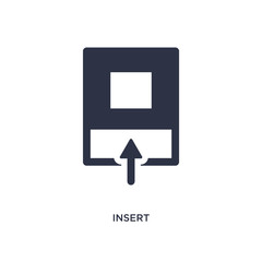insert icon on white background. Simple element illustration from geometry concept.