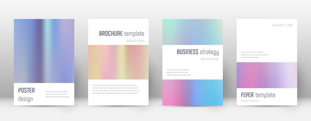 Fototapeta premium Flyer layout. Minimalistic mind-blowing template f