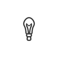 Bulb icon. Light sign