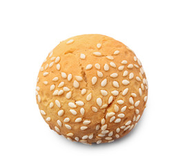 Tasty cookie on white background