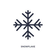snowflake icon on white background. Simple element illustration from hockey concept.