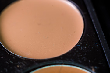 Women's make-up, decorative cosmetics - colorful eyeshadow palette