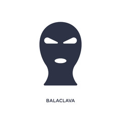 balaclava icon on white background. Simple element illustration from law and justice concept.