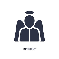 innocent icon on white background. Simple element illustration from law and justice concept.