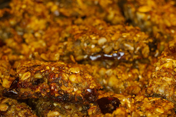 homemade oatmeal cookies with coconut and dates