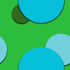 Flat material design - Creative vector trend seamless