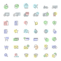 icons delivery