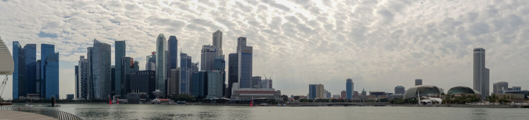 Fototapeta na wymiar Singapore riverside, HDR image