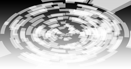 black and white circle abstract background 
